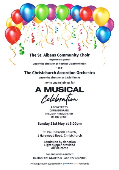 Christchurch Accordion poster