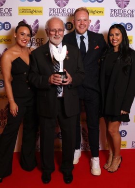 john jones with actess Kym Marsh