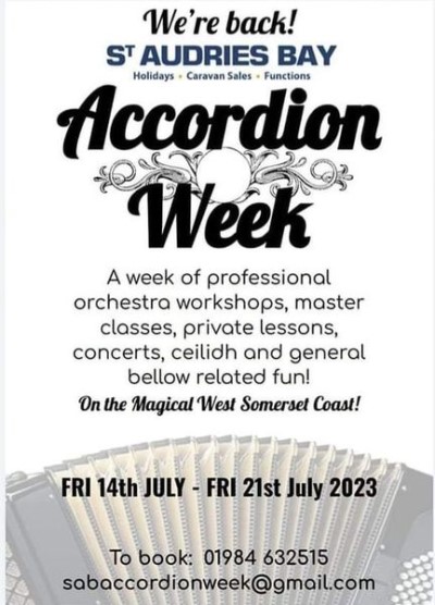 St Audries Bay Accordion Week poster