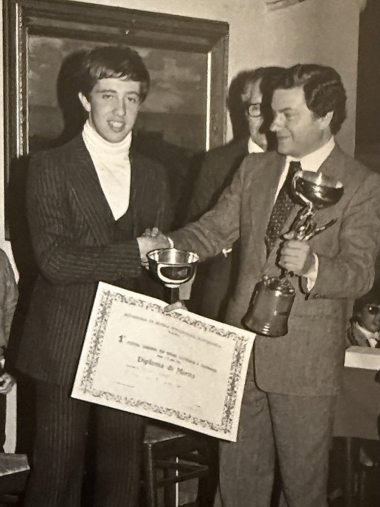 Maestro Marcosignori awards Luigi Bruti