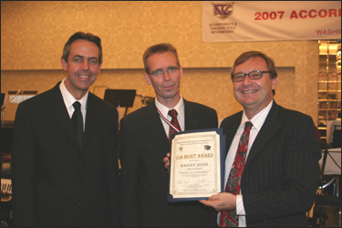 Harley Jones Merit Award presentation