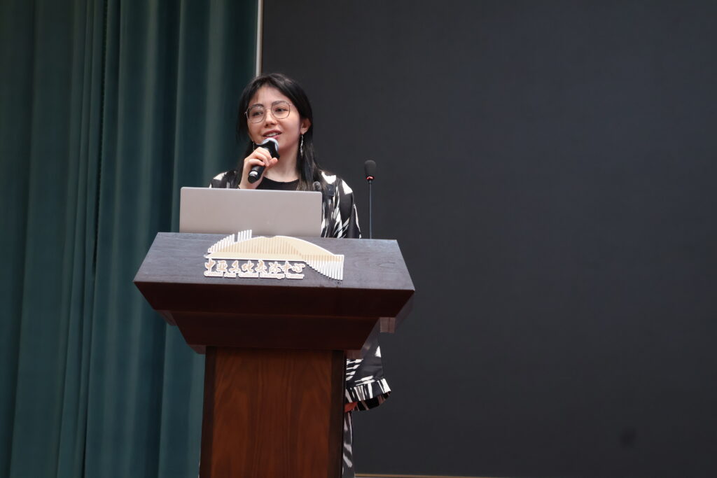 Orzubonu Nurulloeva, composer, teacher of musicology at Gnesin Academy of Music. Represented Uzbekistan.