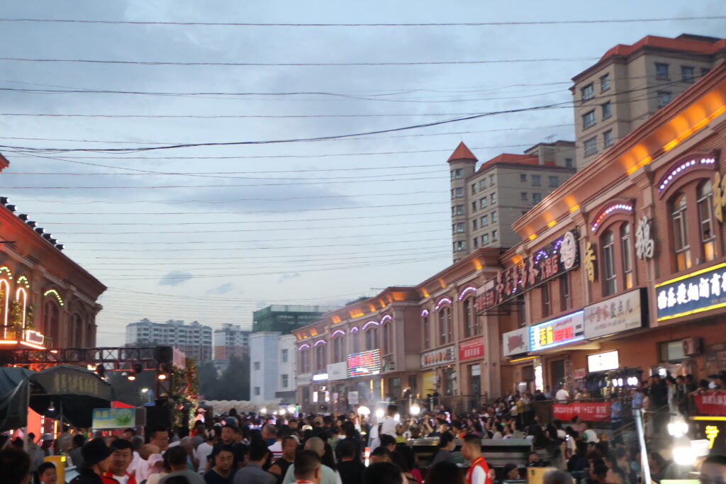 crowded street