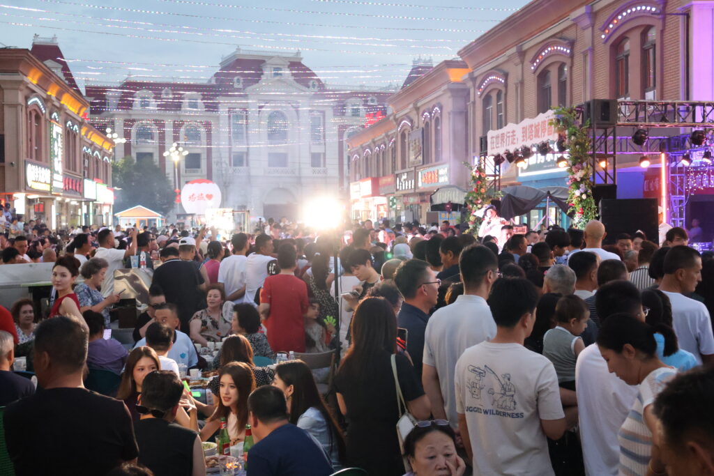 crowded street