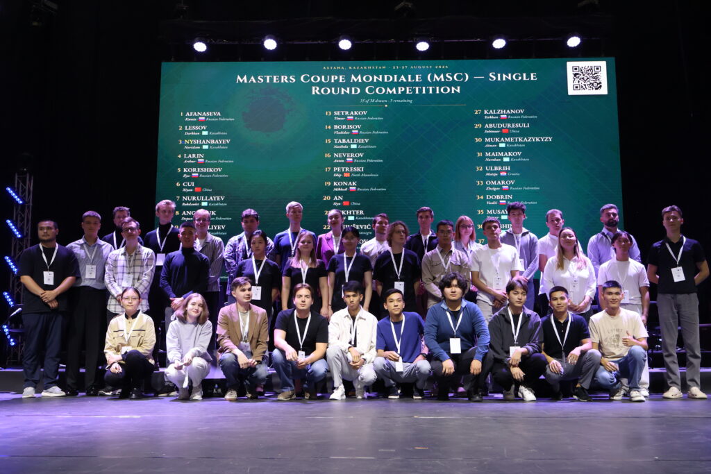 Masters category draw - the largest category