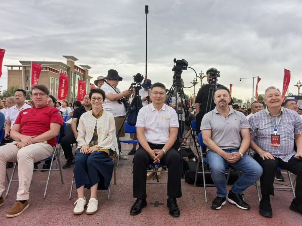 CIA officials with the Mayor or Tacheng